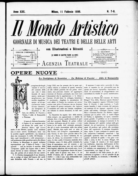 Il mondo artistico : giornale di musica dei teatri e delle belle arti