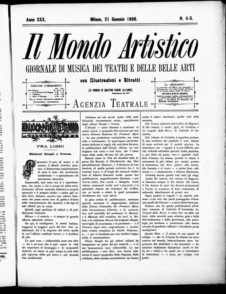 Il mondo artistico : giornale di musica dei teatri e delle belle arti