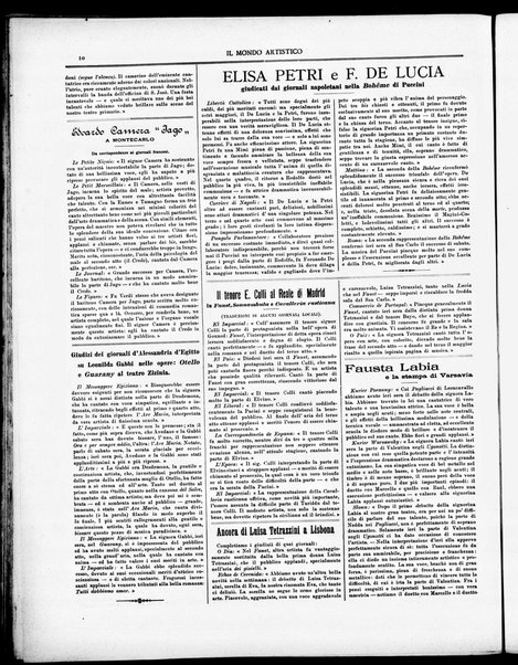 Il mondo artistico : giornale di musica dei teatri e delle belle arti