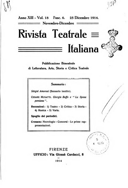 Rivista teatrale italiana