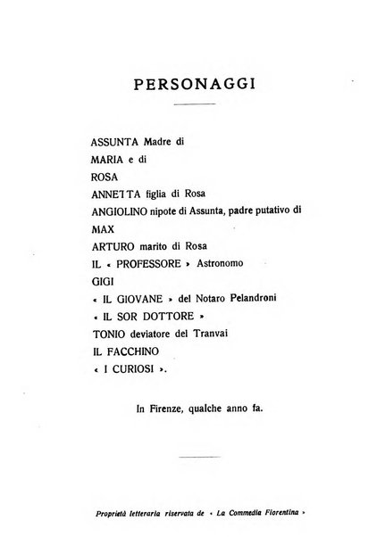 La commedia fiorentina raccolta mensile di commedie in vernacolo fiorentino