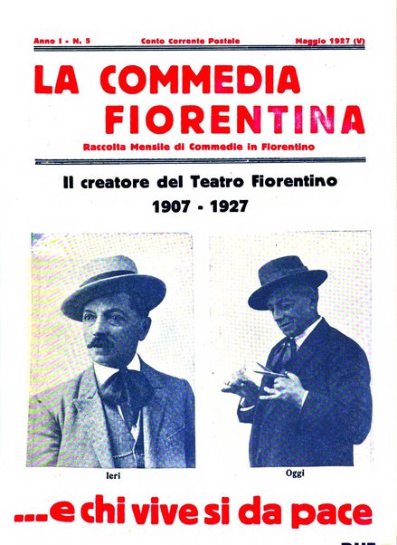 La commedia fiorentina raccolta mensile di commedie in vernacolo fiorentino