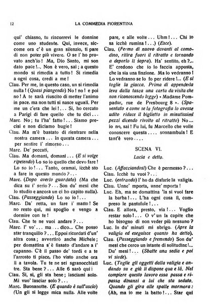 La commedia fiorentina raccolta mensile di commedie in vernacolo fiorentino