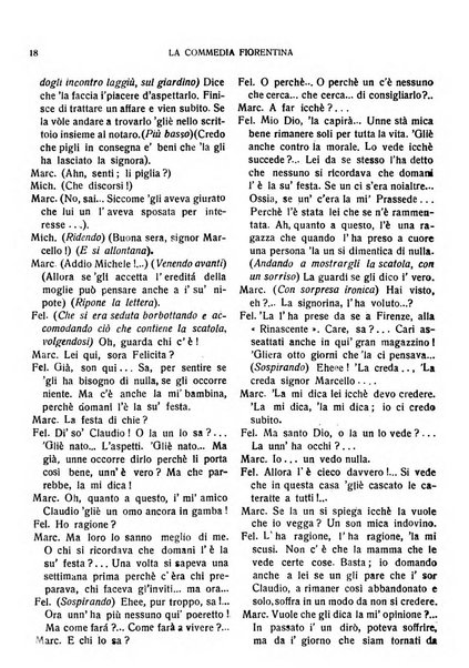 La commedia fiorentina raccolta mensile di commedie in vernacolo fiorentino