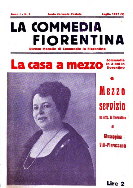 La commedia fiorentina raccolta mensile di commedie in vernacolo fiorentino