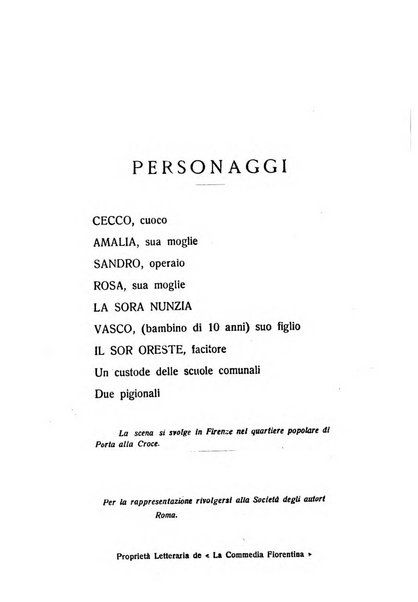 La commedia fiorentina raccolta mensile di commedie in vernacolo fiorentino