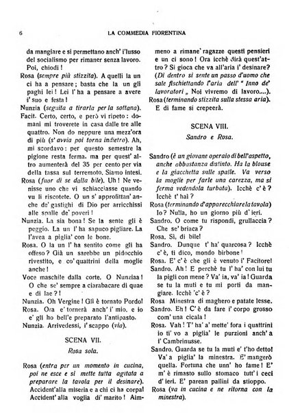 La commedia fiorentina raccolta mensile di commedie in vernacolo fiorentino
