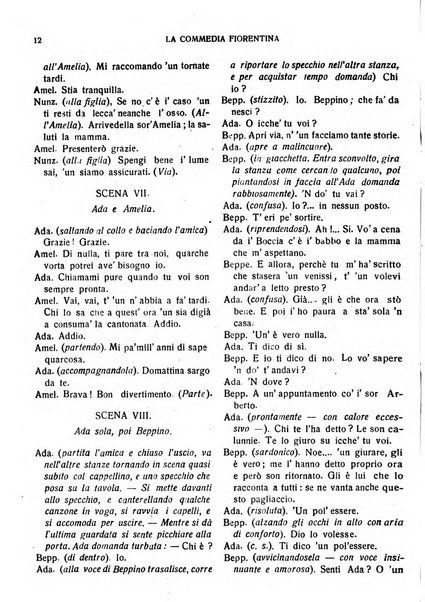 La commedia fiorentina raccolta mensile di commedie in vernacolo fiorentino