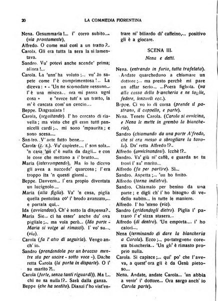 La commedia fiorentina raccolta mensile di commedie in vernacolo fiorentino