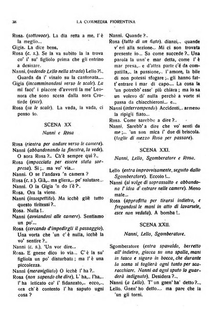La commedia fiorentina raccolta mensile di commedie in vernacolo fiorentino