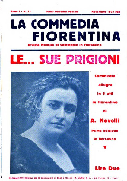 La commedia fiorentina raccolta mensile di commedie in vernacolo fiorentino