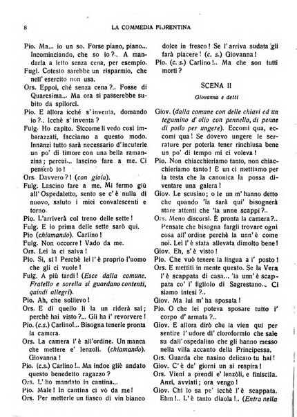 La commedia fiorentina raccolta mensile di commedie in vernacolo fiorentino