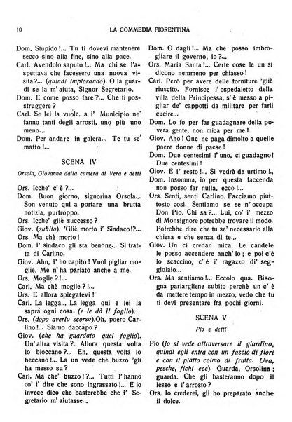 La commedia fiorentina raccolta mensile di commedie in vernacolo fiorentino
