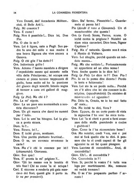 La commedia fiorentina raccolta mensile di commedie in vernacolo fiorentino