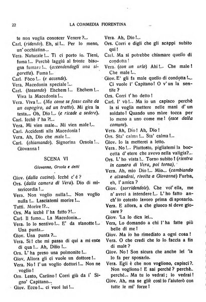 La commedia fiorentina raccolta mensile di commedie in vernacolo fiorentino