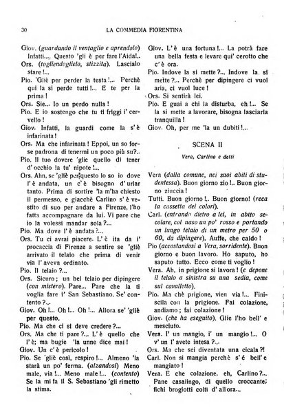 La commedia fiorentina raccolta mensile di commedie in vernacolo fiorentino