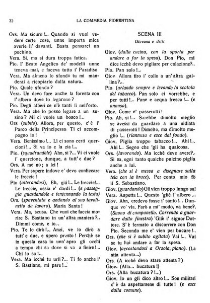 La commedia fiorentina raccolta mensile di commedie in vernacolo fiorentino