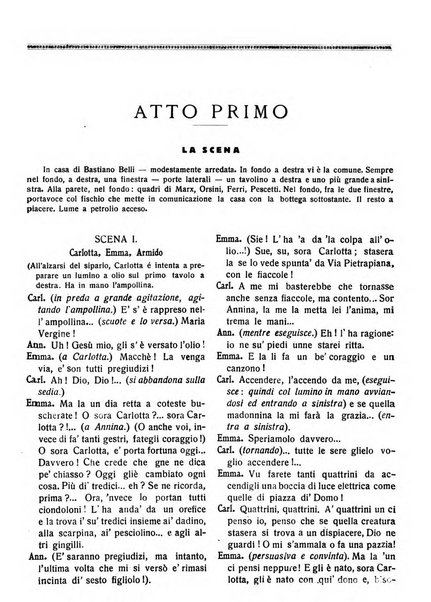 La commedia fiorentina raccolta mensile di commedie in vernacolo fiorentino