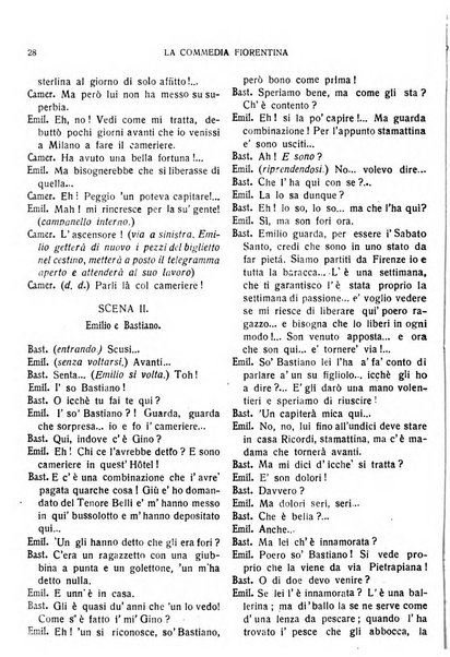 La commedia fiorentina raccolta mensile di commedie in vernacolo fiorentino