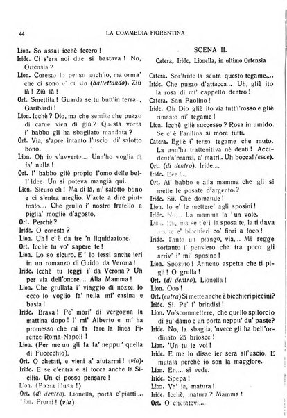 La commedia fiorentina raccolta mensile di commedie in vernacolo fiorentino