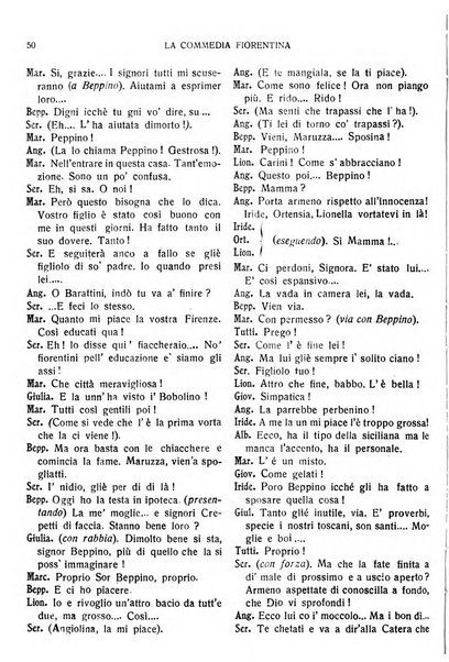 La commedia fiorentina raccolta mensile di commedie in vernacolo fiorentino