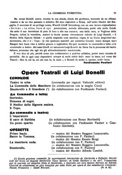 La commedia fiorentina raccolta mensile di commedie in vernacolo fiorentino