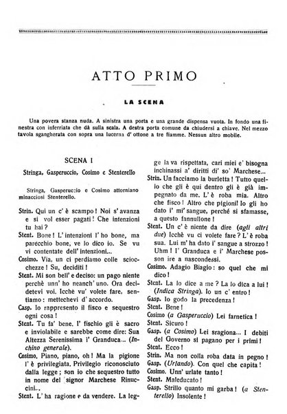 La commedia fiorentina raccolta mensile di commedie in vernacolo fiorentino