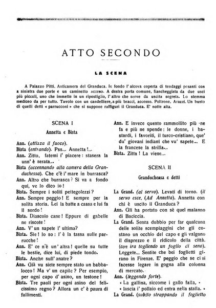 La commedia fiorentina raccolta mensile di commedie in vernacolo fiorentino