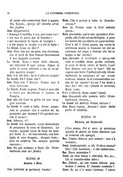 La commedia fiorentina raccolta mensile di commedie in vernacolo fiorentino