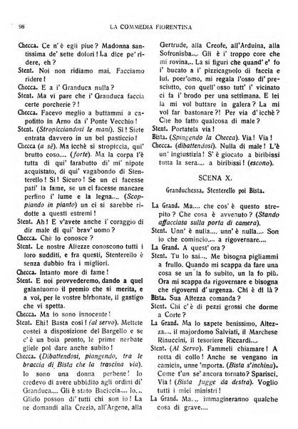 La commedia fiorentina raccolta mensile di commedie in vernacolo fiorentino