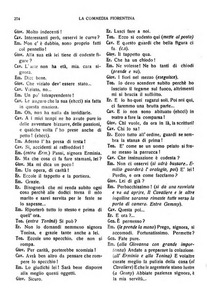 La commedia fiorentina raccolta mensile di commedie in vernacolo fiorentino