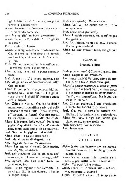 La commedia fiorentina raccolta mensile di commedie in vernacolo fiorentino