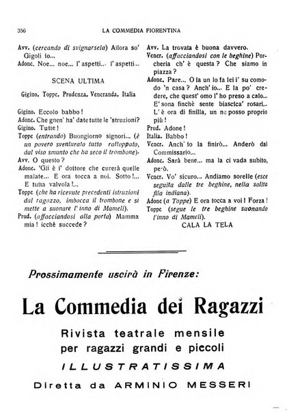 La commedia fiorentina raccolta mensile di commedie in vernacolo fiorentino