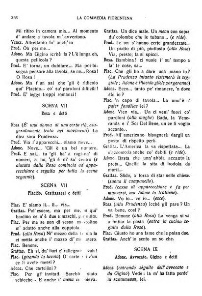 La commedia fiorentina raccolta mensile di commedie in vernacolo fiorentino