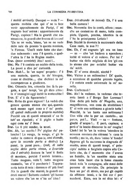 La commedia fiorentina raccolta mensile di commedie in vernacolo fiorentino