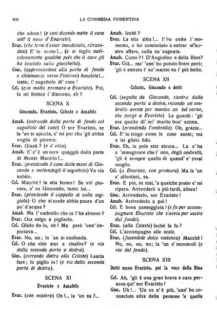 La commedia fiorentina raccolta mensile di commedie in vernacolo fiorentino