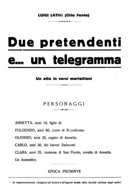 La commedia fiorentina raccolta mensile di commedie in vernacolo fiorentino