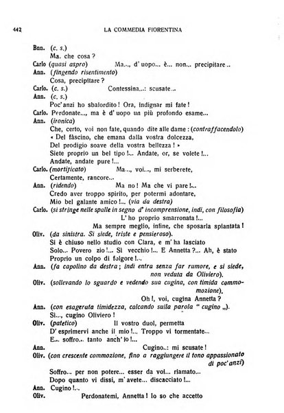 La commedia fiorentina raccolta mensile di commedie in vernacolo fiorentino
