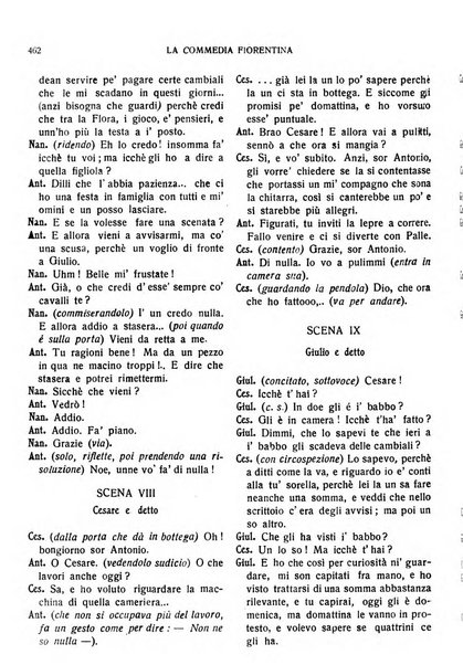 La commedia fiorentina raccolta mensile di commedie in vernacolo fiorentino