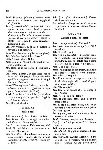 La commedia fiorentina raccolta mensile di commedie in vernacolo fiorentino
