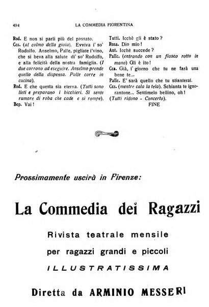 La commedia fiorentina raccolta mensile di commedie in vernacolo fiorentino