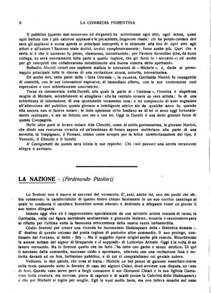 La commedia fiorentina raccolta mensile di commedie in vernacolo fiorentino