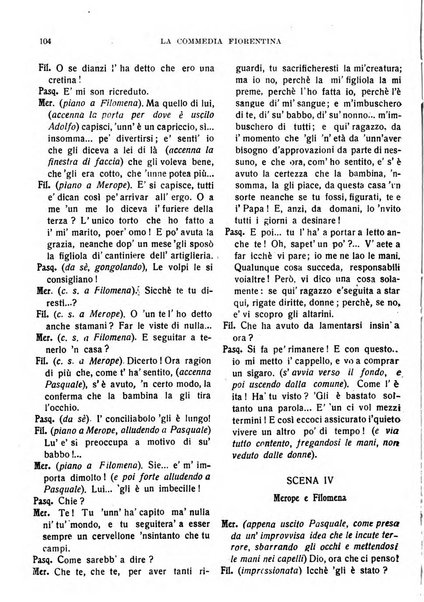 La commedia fiorentina raccolta mensile di commedie in vernacolo fiorentino