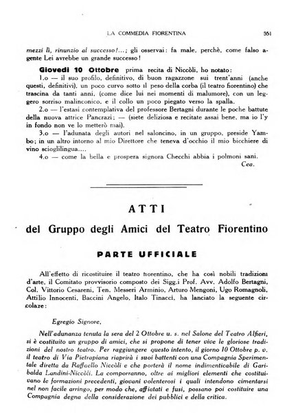 La commedia fiorentina raccolta mensile di commedie in vernacolo fiorentino