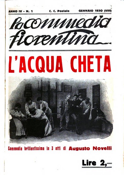 La commedia fiorentina raccolta mensile di commedie in vernacolo fiorentino