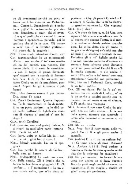 La commedia fiorentina raccolta mensile di commedie in vernacolo fiorentino