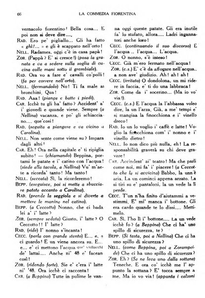 La commedia fiorentina raccolta mensile di commedie in vernacolo fiorentino