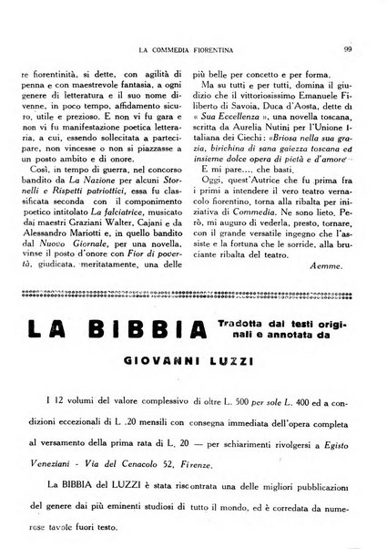 La commedia fiorentina raccolta mensile di commedie in vernacolo fiorentino