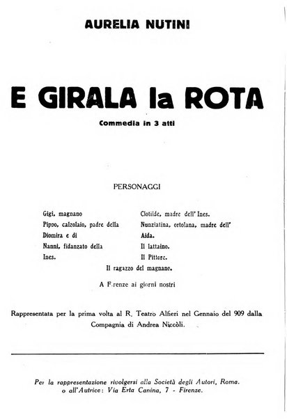 La commedia fiorentina raccolta mensile di commedie in vernacolo fiorentino