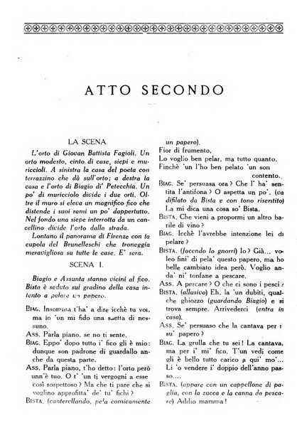 La commedia fiorentina raccolta mensile di commedie in vernacolo fiorentino